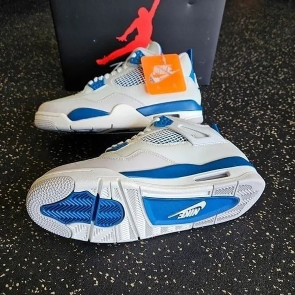 Air Jordan 4 Retro Military Industrial Blue FV5029-141 Men's - Picture 8 of 8